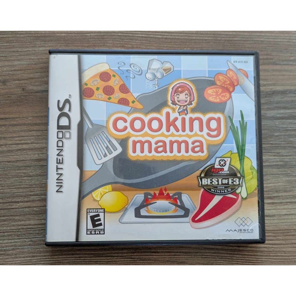 Cooking Mama Nintendo DS 2006 NTSC-U/C E Simulation Cooking Game Manual Included